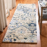Glamour 622  Hand Tufted 100% Wool (Blended New Zealand Wool) Rug Beige / Blue