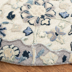 Glamour 622  Hand Tufted 100% Wool (Blended New Zealand Wool) Rug Beige / Blue