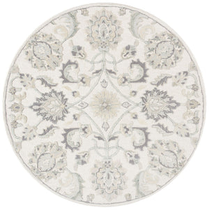 Glamour 624  Hand Tufted 100% Wool (Blended New Zealand Wool) Rug Ivory / Grey