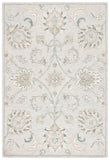 Glamour 624  Hand Tufted 100% Wool (Blended New Zealand Wool) Rug Light Blue / Ivory