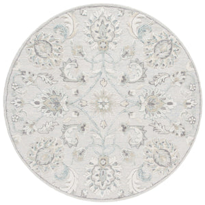 Glamour 624  Hand Tufted 100% Wool (Blended New Zealand Wool) Rug Light Blue / Ivory