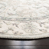 Glamour 628  Hand Tufted 100%Wool Pile Rug Light Blue / Ivory
