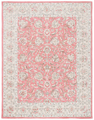 Glamour 628  Hand Tufted 100%Wool Pile Rug Pink / Beige