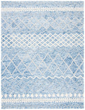 Glamour 634  Hand Tufted 100% New Zealand Wool Pile Rug Blue / Ivory