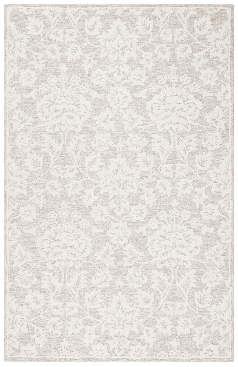 Glamour 651  Hand Tufted 100% Wool Pile Rug Beige / Ivory