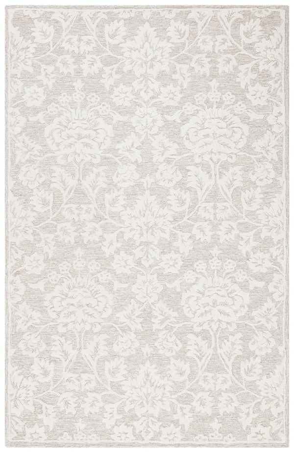 Glamour 651  Hand Tufted 100% Wool Pile Rug Beige / Ivory