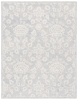 Glamour 651  Hand Tufted 100% Wool Pile Rug Blue / Ivory