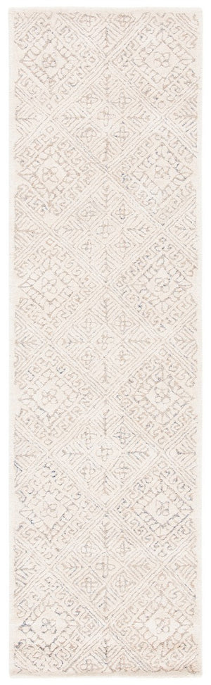 Glamour 660  Hand Tufted 100% Wool Pile Rug Ivory / Beige