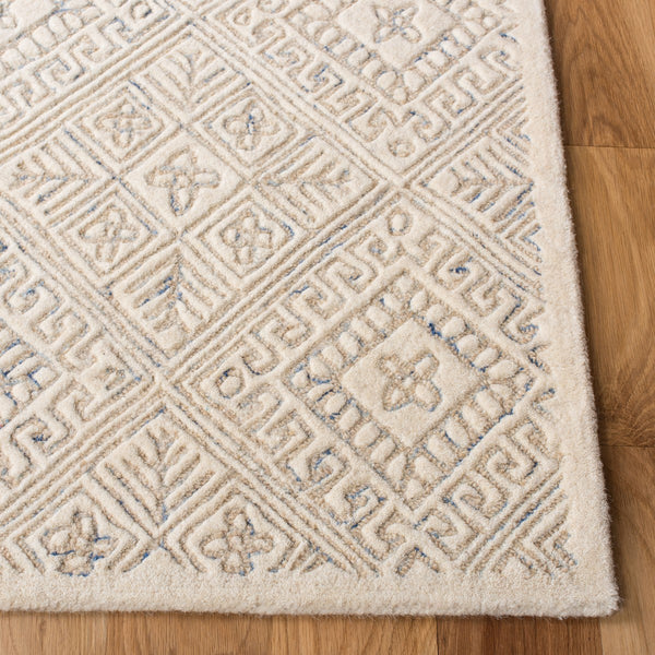 Glamour 660  Hand Tufted 100% Wool Pile Rug Ivory / Beige