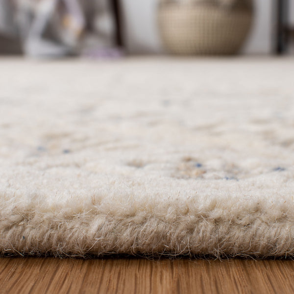 Glamour 660  Hand Tufted 100% Wool Pile Rug Ivory / Beige