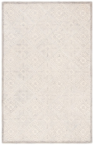 Glamour 660  Hand Tufted 100% Wool Pile Rug Grey / Ivory