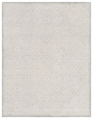 Glamour 660  Hand Tufted 100% Wool Pile Rug Grey / Ivory