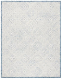 Glamour 660  Hand Tufted 100% Wool Pile Rug Blue / Ivory