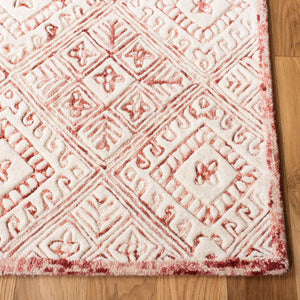 Glamour 660  Hand Tufted 100% Wool Pile Rug Pink / Ivory