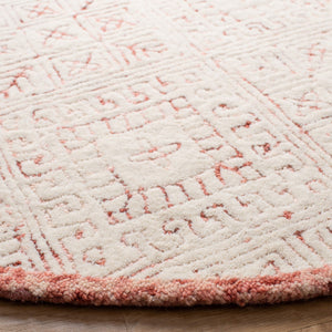 Glamour 660  Hand Tufted 100% Wool Pile Rug Pink / Ivory