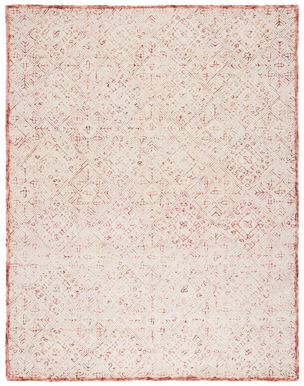 Glamour 660  Hand Tufted 100% Wool Pile Rug Pink / Ivory