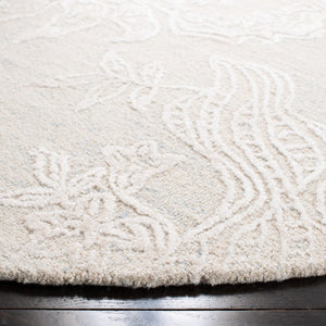 Glamour 661  Hand Tufted 60% Wool, 40% Viscose Rug Light Blue / Ivory