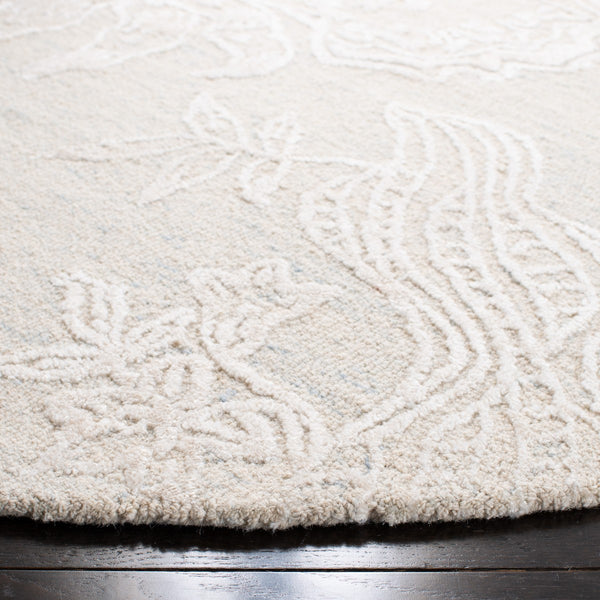 Glamour 661  Hand Tufted 60% Wool, 40% Viscose Rug Light Blue / Ivory