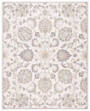 Glamour 2020 Hand Tufted 100% Wool (Blended New Zealand Wool) Rug in Ivory, Grey 8ft x 10ft