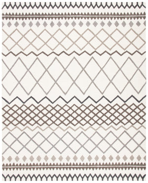 Glamour 2020 Hand Tufted 100% New Zealand Wool Pile Rug in Ivory, Grey 8ft x 10ft