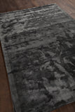 Chandra Rugs Gloria 100% Viscose Hand-Woven Contemporary Rug Charcoal/Grey 9' x 13'