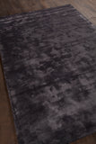 Chandra Rugs Gloria 100% Viscose Hand-Woven Contemporary Rug Charcoal Brown 9' x 13'