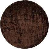 Chandra Rugs Gloria 100% Viscose Hand-Woven Contemporary Rug Brown 7'9 Round