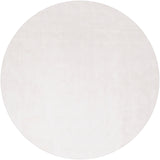 Chandra Rugs Gloria 100% Viscose Hand-Woven Contemporary Rug White 7'9 Round