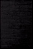 Chandra Rugs Gloria 100% Viscose Hand-Woven Contemporary Rug Black 9' x 13'