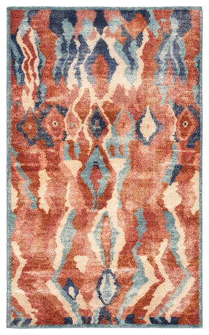 Jaipur Living Woodstock Hand-Knotted Abstract Red/ Blue Area Rug (8'X10')