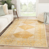 Jaipur Living Enfield Hand-Knotted Medallion Gold/ Gray Area Rug (10'X14')