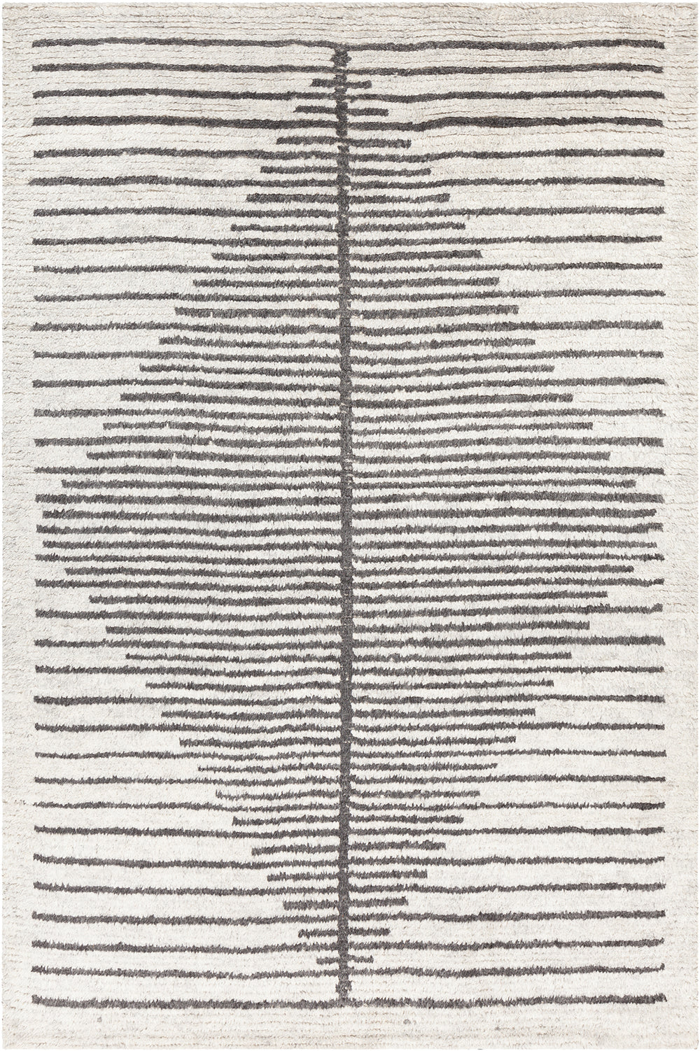 Chandra Rugs Glynis 60% Wool + 40%Viscose Hand-Knotted Transitional Rug Grey/White 7'9 x 10'6