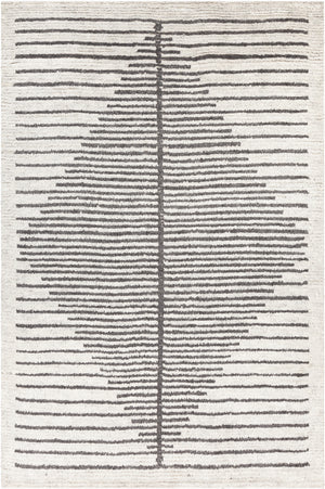 Chandra Rugs Glynis 60% Wool + 40%Viscose Hand-Knotted Transitional Rug Grey/White 7'9 x 10'6