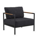 English Elm EE1866 Modern Commercial Grade Patio Lounge Chair Charcoal EEV-13920