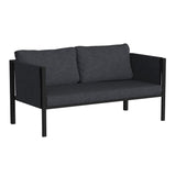 English Elm EE1869 Modern Commercial Grade Patio Lounge Loveseat Charcoal EEV-13926