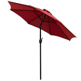 English Elm EE1872 Classic Commercial Grade Patio Umbrella Red EEV-13936