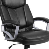 English Elm EE1887 Contemporary Commercial Grade Big & Tall Office Chair Black LeatherSoft EEV-13978