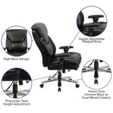 English Elm EE1892 Contemporary Commercial Grade 24/7 Big & Tall Office Chair Black LeatherSoft EEV-13987