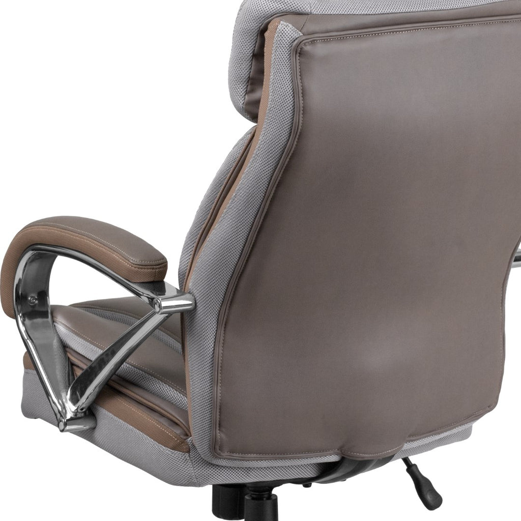 English Elm EE1893 Contemporary Commercial Grade Big & Tall Office Chair Taupe EEV-13990