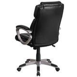 English Elm EE1905 Contemporary Commercial Grade Leather Executive Office Chair Black EEV-14009