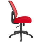 English Elm EE1942 Contemporary Commercial Grade Mesh Executive Office Chair Red EEV-14107