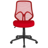 English Elm EE1942 Contemporary Commercial Grade Mesh Executive Office Chair Red EEV-14107