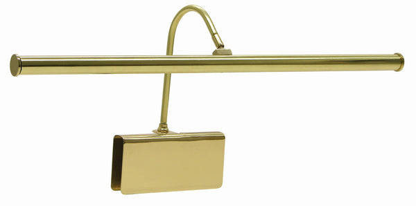 Grand Piano LED Clamp Lamp 19" Polished Brass