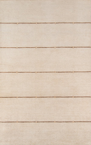 Momeni Gramercy GM-03 Hand Loomed Contemporary Striped Indoor Area Rug Sand 9'6" x 13'6" GRAMEGM-03SND96D6