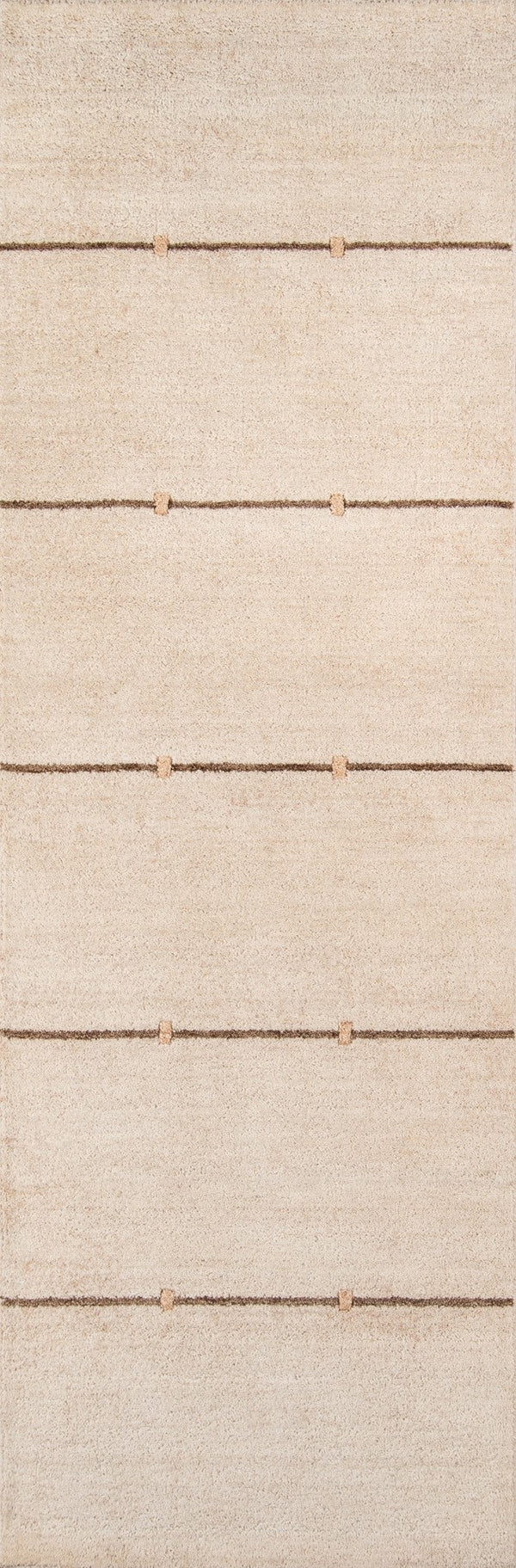 Momeni Gramercy GM-03 Hand Loomed Contemporary Striped Indoor Area Rug Sand 9'6" x 13'6" GRAMEGM-03SND96D6