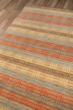 Momeni Gramercy GM-06 Hand Loomed Contemporary Striped Indoor Area Rug Multi 9'6" x 13'6" GRAMEGM-06MTI96D6