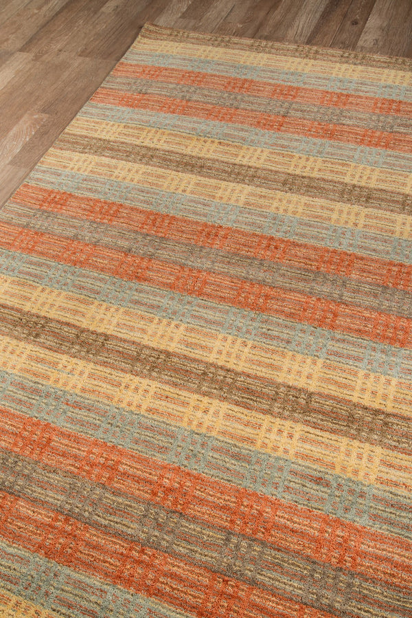 Momeni Gramercy GM-06 Hand Loomed Contemporary Striped Indoor Area Rug Multi 9'6" x 13'6" GRAMEGM-06MTI96D6