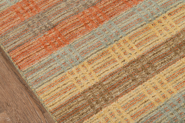 Momeni Gramercy GM-06 Hand Loomed Contemporary Striped Indoor Area Rug Multi 9'6" x 13'6" GRAMEGM-06MTI96D6