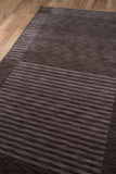 Momeni Gramercy GM-07 Hand Loomed Contemporary Striped Indoor Area Rug Carbon 9'6" x 13'6" GRAMEGM-07CAR96D6