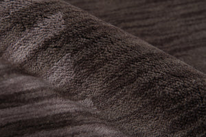 Momeni Gramercy GM-07 Hand Loomed Contemporary Striped Indoor Area Rug Carbon 9'6" x 13'6" GRAMEGM-07CAR96D6